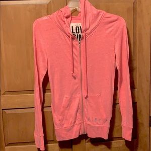LIGHTLY WORN | Pink VS Zip-Up Hoodie